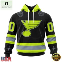 NHL St. Louis Blues Specialized With FireFighter Uniforms Color Hoodie, T Shirt, NHL 3D Game Day Tee Nhl ST Louis Blues Specialized With Firefighter Uniforms Color Hoodie T Shirt 1