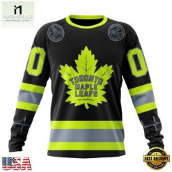 NHL Toronto Maple Leafs Specialized With FireFighter Uniforms Color Hoodie, T Shirt, NHL 3D Game Day Tee Nhl Toronto Maple Leafs Specialized With Firefighter Uniforms Color Hoodie T Shirt 3