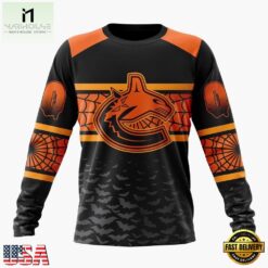 NHL Vancouver Canucks Halloween Design Personalized Hoodie, T Shirt, Sweatshirt, NHL 3D Game Day Tee Nhl Vancouver Canucks Halloween Design Personalized Hoodie T Shirt Sweatshirt 2