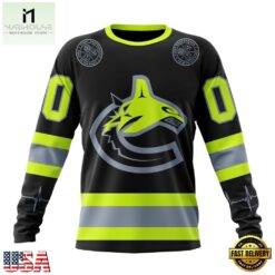 NHL Vancouver Canucks Specialized With FireFighter Uniforms Color Hoodie, T Shirt, NHL 3D Game Day Tee Nhl Vancouver Canucks Specialized With Firefighter Uniforms Color Hoodie T Shirt 3