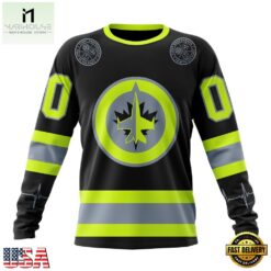 NHL Winnipeg Jets Specialized With FireFighter Uniforms Color Hoodie, T Shirt, NHL 3D Game Day Tee Nhl Winnipeg Jets Specialized With Firefighter Uniforms Color Hoodie T Shirt 3