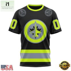 NHL Winnipeg Jets Specialized With FireFighter Uniforms Color Hoodie, T Shirt, NHL 3D Game Day Tee Nhl Winnipeg Jets Specialized With Firefighter Uniforms Color Hoodie T Shirt 4