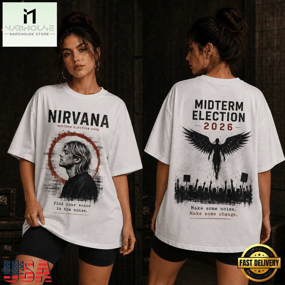Nirvana Make Some Noise Midterm 2026 3D Shirt, Popular 3D Music Tee Nirvana Make Some Noise Midterm 2026 3D Shirt, Popular 3D Music Tee