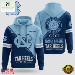 North Carolina Tar Heels 2026 NCAA Personalized Faith Family Football Hoodie, NCAA College 3D Shirt North Carolina Tar Heels 2026 Ncaa Personalized Faith Family Football Hoodie