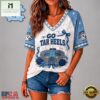 North Carolina Tar Heels NCAA Floral Stadium Bow V Neck 3D T Shirt, NCAA College V Neck Tee North Carolina Tar Heels Ncaa Floral Stadium Bow V Neck 3D T Shirt