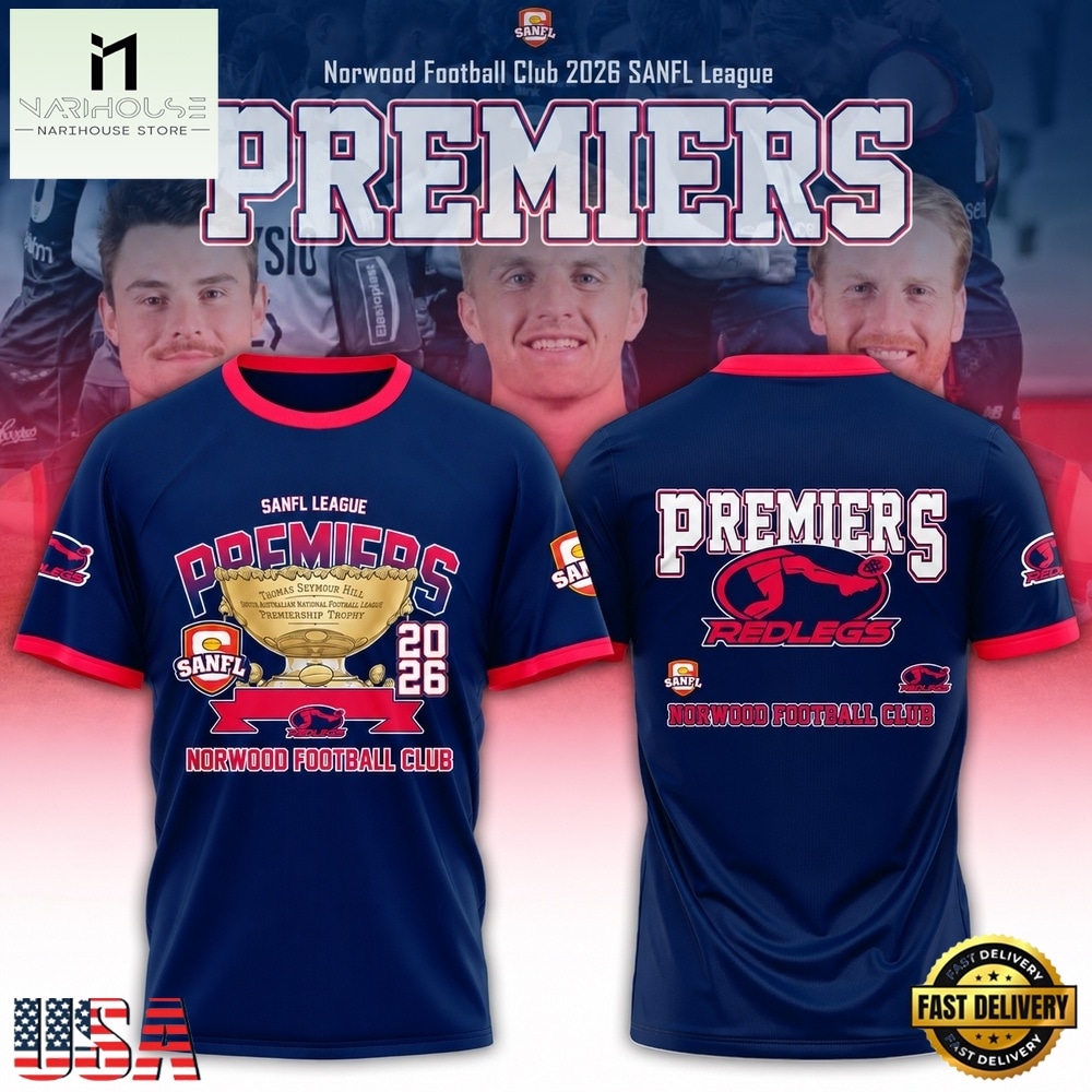 Norwood Redlegs Football Club 2026 SANFL Premiers Limited Edition T Shirt, Hot 3D Shirt Trend Norwood Redlegs Football Club 2026 SANFL Premiers Limited Edition T Shirt, Hot 3D Shirt Trend