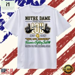 Notre Dame Fighting Irish Football Coach Lou Holtz Tribute T Shirt, Stylish 2D Graphic Shirt Notre Dame Fighting Irish Football Coach Lou Holtz Tribute T Shirt