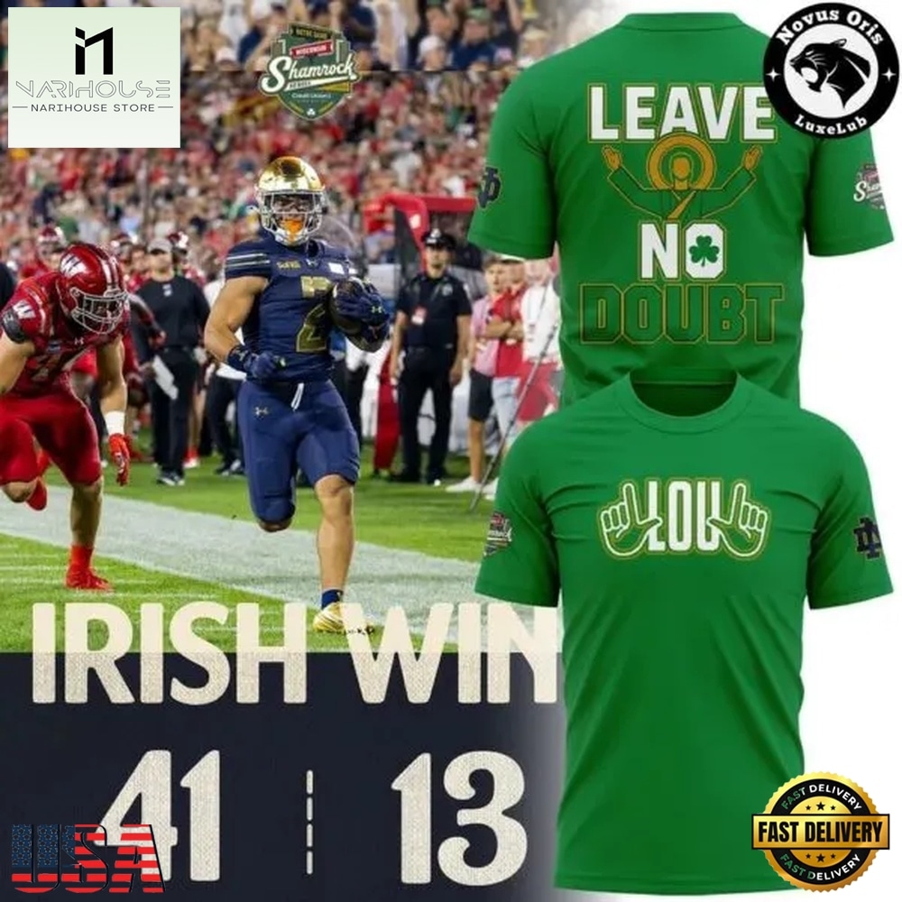 Notre Dame Fighting Irish Leave No Doubt Green Graphic 3D Shirt, Hot 3D Shirt Trend Notre Dame Fighting Irish Leave No Doubt Green Graphic 3D Shirt, Hot 3D Shirt Trend