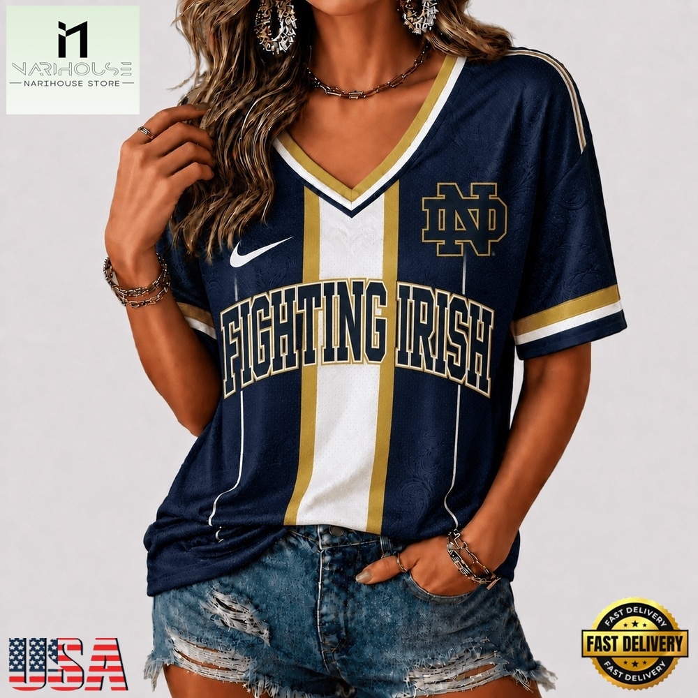 Notre Dame Fighting Irish NCAA Rivalry Game Spirit V neck T Shirt, NCAA College V Neck Tee Notre Dame Fighting Irish NCAA Rivalry Game Spirit V neck T Shirt, NCAA College V Neck Tee