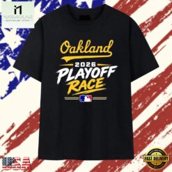 Oakland Athletics 2026 Playoff Race Baseball T Shirt, Stylish 2D Graphic Shirt Oakland Athletics 2026 Playoff Race Baseball T Shirt