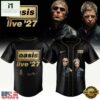 Oasis Live ’27 Limited Edition Signature Graphic Design Baseball Jersey, Concert Baseball Jersey Oasis Live 27 Limited Edition Signature Graphic Design Baseball Jersey