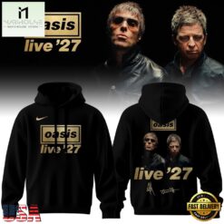Oasis Live ’27 Limited Edition Signature Graphic Design Hoodie, Popular 3D Music Tee Oasis Live 27 Limited Edition Signature Graphic Design Hoodie