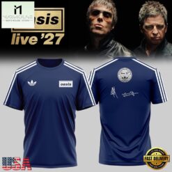 Oasis Live ’27 Signature New Design T Shirt, Popular 3D Music Tee Oasis Live 27 Signature New Design T Shirt