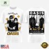 Oasis Live 27 The Band With The 3 Stripes Graphic White T Shirt, Popular 3D Music Tee Oasis Live 27 The Band With The 3 Stripes Graphic White T Shirt