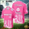 Ohio State Buckeyes NCAA Breast Cancer Awareness Month 2026 Football Jersey, Trending Football Shirt Ohio State Buckeyes Ncaa Breast Cancer Awareness Month 2026 Football Jersey