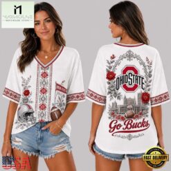 Ohio State Buckeyes NCAA Collegiate Pride Collection V Neck T Shirt, NCAA College V Neck Tee Ohio State Buckeyes Ncaa Collegiate Pride Collection V Neck T Shirt