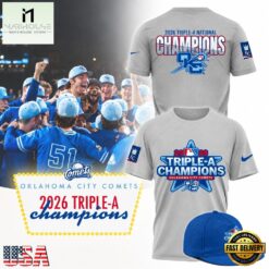 Oklahoma City Comets Triple A National Champions 2026 New 3D Shirt, Hot 3D Shirt Trend Oklahoma City Comets Triple A National Champions 2026 New 3D Shirt