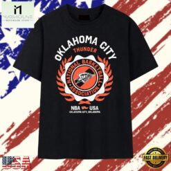 Oklahoma City Thunder National Basketball Association Logo T Shirt, Stylish 2D Graphic Shirt Oklahoma City Thunder National Basketball Association Logo T Shirt