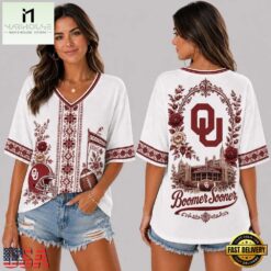 Oklahoma Sooners NCAA Collegiate Pride Collection V Neck T Shirt, NCAA College V Neck Tee Oklahoma Sooners Ncaa Collegiate Pride Collection V Neck T Shirt