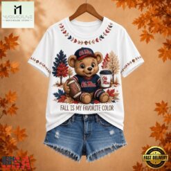 Ole Miss Rebels NCAA Fall Is My Favorite Color Football Unisex 3D Shirt, NCAA College 3D Shirt Ole Miss Rebels Ncaa Fall IS MY Favorite Color Football Unisex 3D Shirt