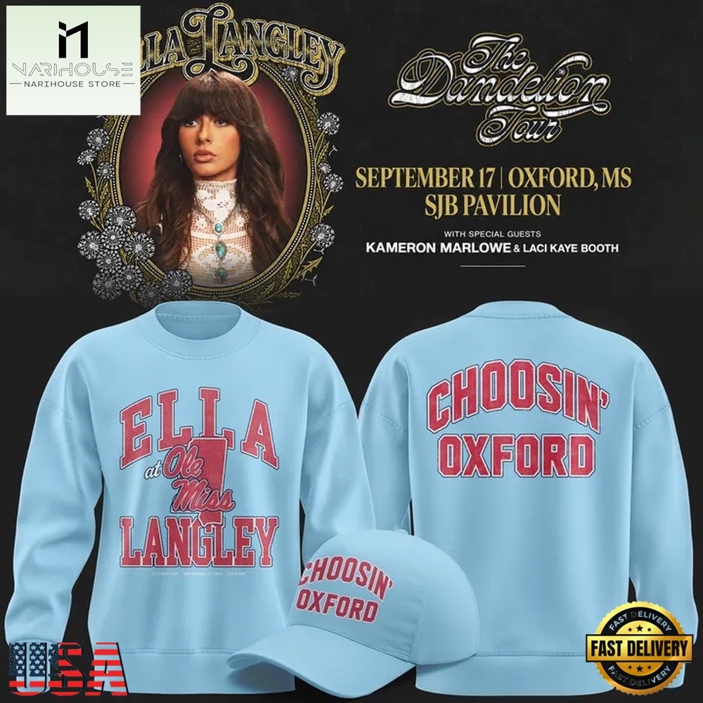 Ole Miss Rebels x Ella Langley The Dandelion Tour 2026 Sweatshirt, Popular 3D Music Tee Ole Miss Rebels x Ella Langley The Dandelion Tour 2026 Sweatshirt, Popular 3D Music Tee