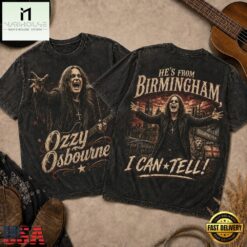 Ozzy Osbourne Vintage Birmingham Tour Graphic 3D Shirt, Popular 3D Music Tee Ozzy Osbourne Vintage Birmingham Tour Graphic 3D Shirt