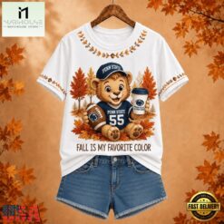 Penn State Nittany Lions NCAA Fall Is My Favorite Color Football Unisex 3D Shirt, NCAA College 3D Shirt Penn State Nittany Lions Ncaa Fall IS MY Favorite Color Football Unisex 3D Shirt