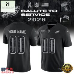Philadelphia Eagles Black 2026 Salute to Service Football Jersey, Trending Football Shirt Philadelphia Eagles Black 2026 Salute TO Service Football Jersey