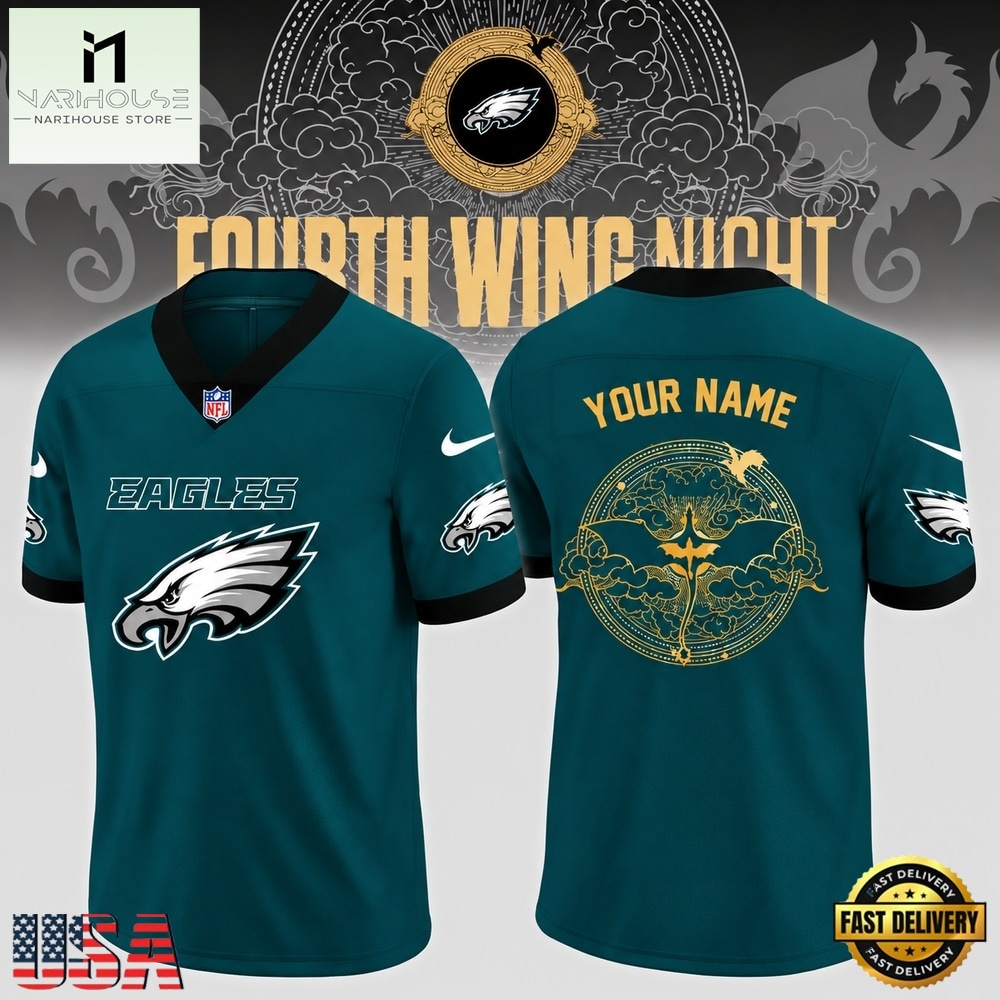 Philadelphia Eagles Fourth Wing Night 2026 Custom Football Jersey, Trending Football Shirt Philadelphia Eagles Fourth Wing Night 2026 Custom Football Jersey, Trending Football Shirt