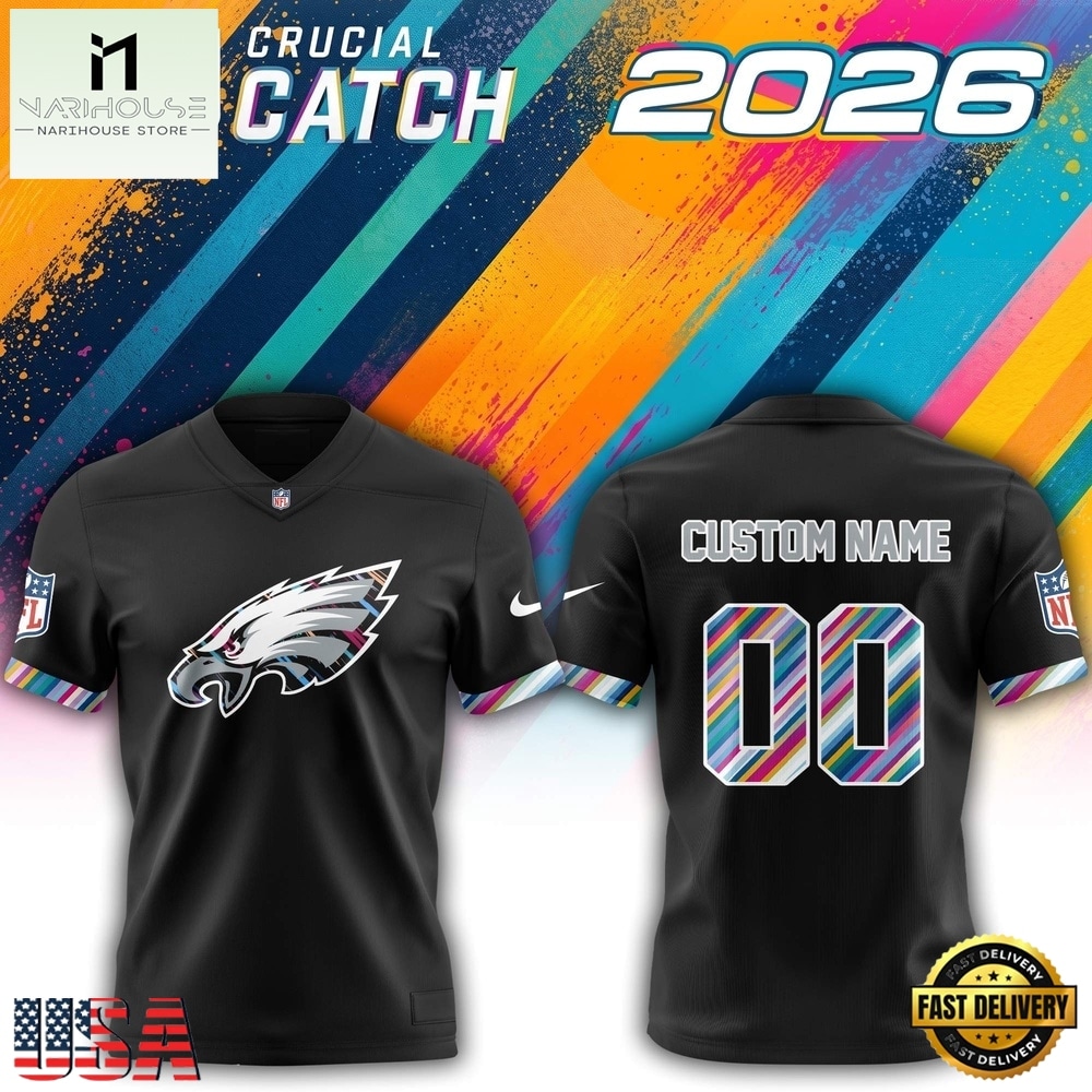 Philadelphia Eagles NFL 2026 Crucial Catch Limited Edition Black Football Jersey, Trending Football Shirt Philadelphia Eagles NFL 2026 Crucial Catch Limited Edition Black Football Jersey, Trending Football Shirt