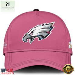 Philadelphia Eagles NFL 2026 Crucial Catch Limited Edition Pink Cap, Trending Cap Style Philadelphia Eagles Nfl 2026 Crucial Catch Limited Edition Pink Cap