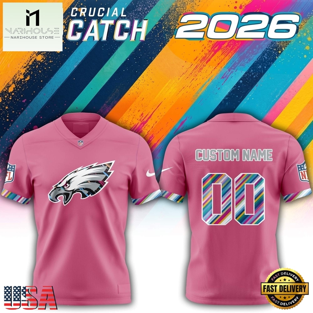 Philadelphia Eagles NFL 2026 Crucial Catch Limited Edition Pink Football Jersey, Trending Football Shirt Philadelphia Eagles NFL 2026 Crucial Catch Limited Edition Pink Football Jersey, Trending Football Shirt