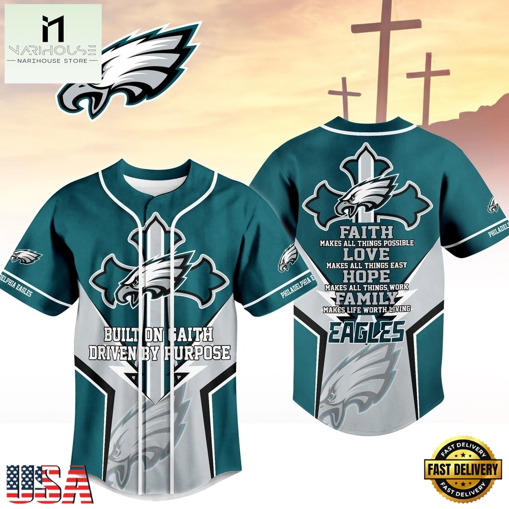 Philadelphia Eagles NFL Blessed Beyond The Score Baseball Jersey, NFL Game Day Jersey Philadelphia Eagles NFL Blessed Beyond The Score Baseball Jersey, NFL Game Day Jersey