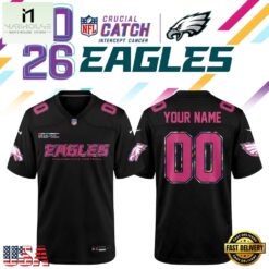 Philadelphia Eagles NFL Crucial Catch 2026 Black Limited Edition Football Jersey, Trending Football Shirt Philadelphia Eagles Nfl Crucial Catch 2026 Black Limited Edition Football Jersey