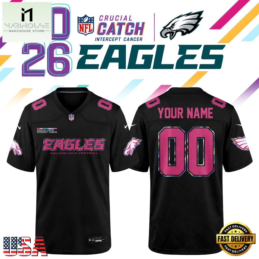 Philadelphia Eagles NFL Crucial Catch 2026 Black Limited Edition Football Jersey, Trending Football Shirt Philadelphia Eagles NFL Crucial Catch 2026 Black Limited Edition Football Jersey, Trending Football Shirt