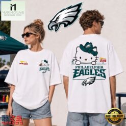 Philadelphia Eagles NFL Kitty Burger Game Day Unisex 3D Shirt, NFL Sporty Shirt Philadelphia Eagles Nfl Kitty Burger Game Day Unisex 3D Shirt