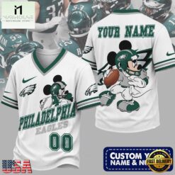 Philadelphia Eagles NFL Mickey Quarterback Football Jersey, NFL Team Football Jersey Philadelphia Eagles Nfl Mickey Quarterback Football Jersey
