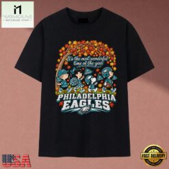 Philadelphia Eagles Peanuts Gang Most Wonderful Time Of The Year T Shirt, Music Fan 2D Shirt Philadelphia Eagles Peanuts Gang Most Wonderful Time OF The Year T Shirt