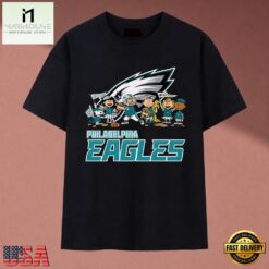 Philadelphia Eagles Peanuts Snoopy & Gang Fan Graphic T Shirt, Music Fan 2D Shirt Philadelphia Eagles Peanuts Snoopy Gang Fan Graphic T Shirt