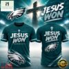 Philadelphia Eagles x Jesus Won 2026 Special New T Shirt, Hot 3D Shirt Trend Philadelphia Eagles X Jesus Won 2026 Special New T Shirt