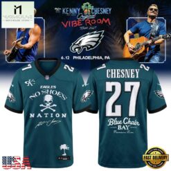 Philadelphia Eagles x Kenny Chesney The Original Vibe Room Tour 2027 Football Jersey, Trending Football Shirt Philadelphia Eagles X Kenny Chesney The Original Vibe Room Tour 2027 Football Jersey