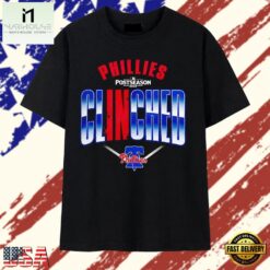 Philadelphia Phillies 2026 Postseason Locker Room T Shirt, Stylish 2D Graphic Shirt Philadelphia Phillies 2026 Postseason Locker Room T Shirt
