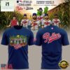 Philadelphia Phillies MLB at Field of Dreams 2026 Blue T Shirt, Hot 3D Shirt Trend Philadelphia Phillies Mlb AT Field OF Dreams 2026 Blue T Shirt
