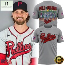 Philadelphia Phillies MLB at Field of Dreams 2026 New Design T Shirt, Hot 3D Shirt Trend Philadelphia Phillies Mlb AT Field OF Dreams 2026 New Design T Shirt