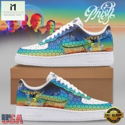 Phish At Sphere Custom Air Force 1 Sneakers, Jam Band Graphic Shoes, Music Artist AF1 Shoes Phish AT Sphere Custom Air Force 1 Sneakers Jam Band Graphic Shoes