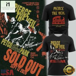 Pierce The Veil I Can’t Hear You World Tour 2026 T Shirt, Popular 3D Music Tee Pierce The Veil I Can T Hear You World Tour 2026 T Shirt