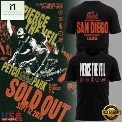 Pierce The Veil x San Diego Padres 3D Shirt, Popular 3D Music Tee Pierce The Veil X San Diego Padres 3D Shirt
