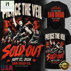 Pierce The Veil x San Diego Padres Petco Park I Can’t Hear You Tour Special New T Shirt, Popular 3D Music Tee Pierce The Veil X San Diego Padres Petco Park I Can T Hear You Tour Special New T Shirt