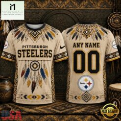 Pittsburgh Steelers 2026 NFL Native American Heritage 3D Shirt, NFL Sporty Shirt Pittsburgh Steelers 2026 Nfl Native American Heritage 3D Shirt