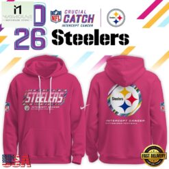 Pittsburgh Steelers Crucial Catch 2026 Pink Limited Edition Hoodie Shirt, Hot 3D Shirt Trend Pittsburgh Steelers Crucial Catch 2026 Pink Limited Edition Hoodie Shirt